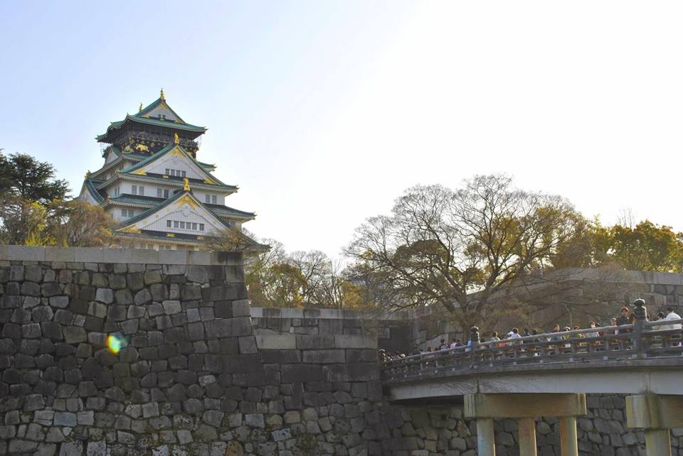 大阪城に到着しました