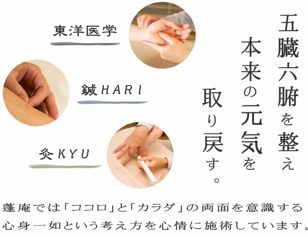 五臓六腑えお整え元気を取り戻す。