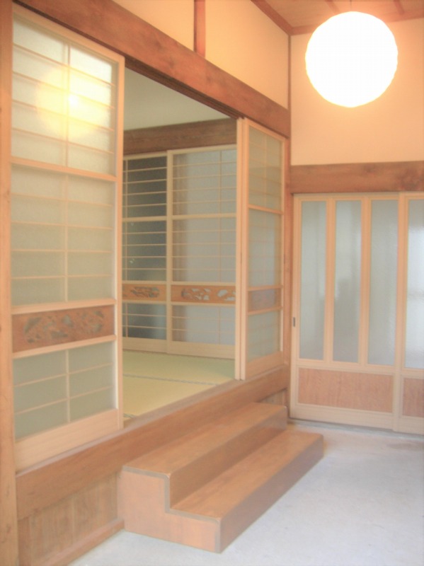 橋本市の蓬庵、待合室の写真です。